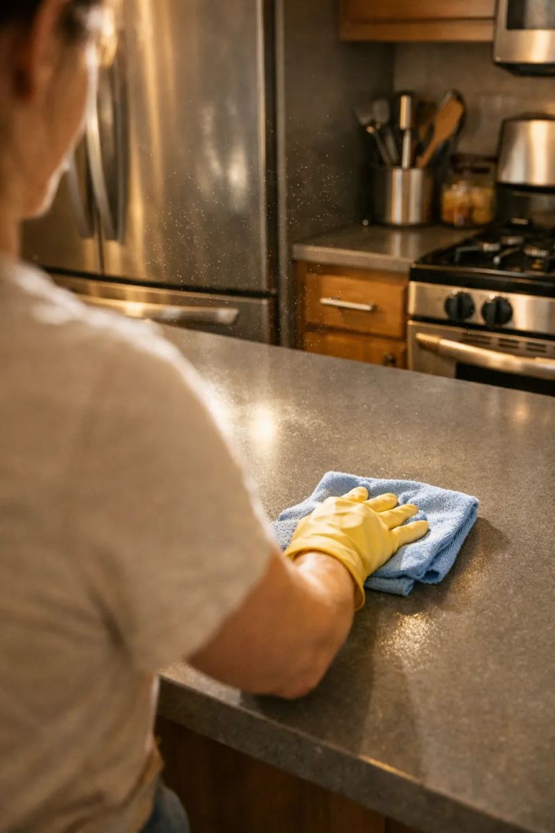 Detailed bathroom tile cleaning in a Westford home