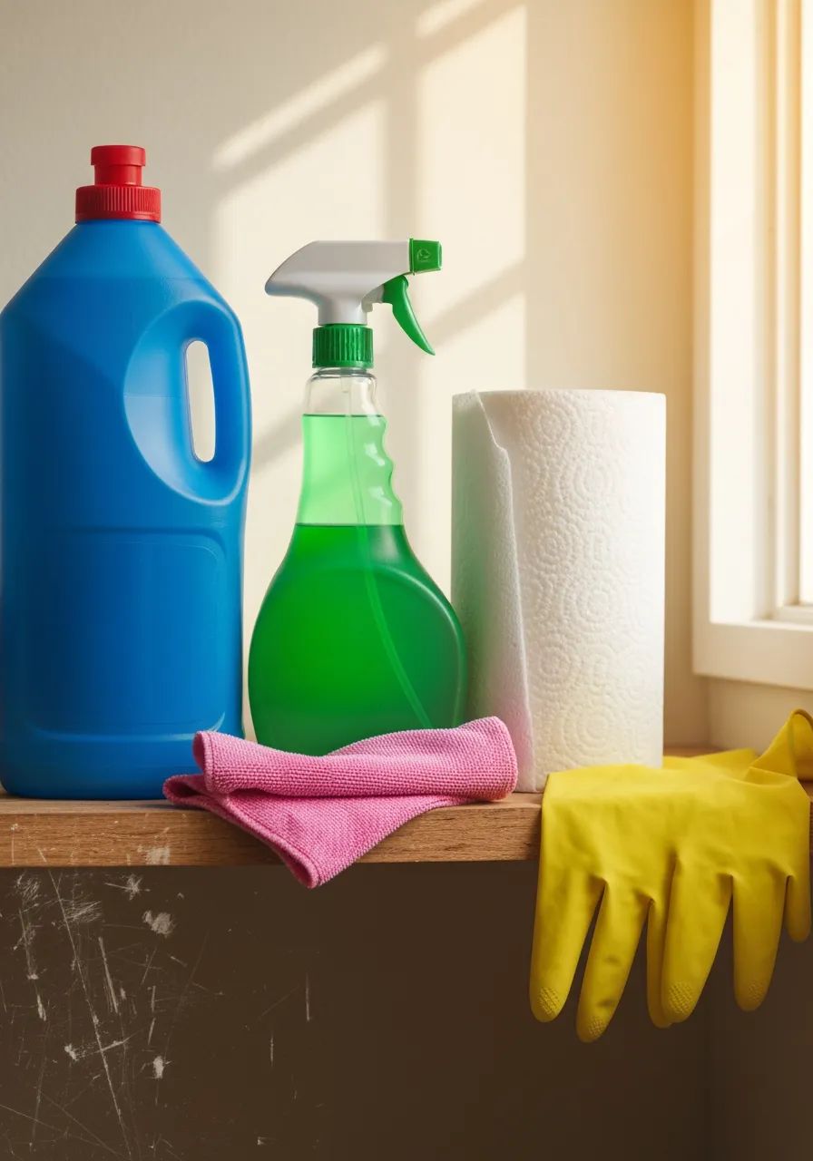 Cleaner maintaining a bright modern office workspace in Westford