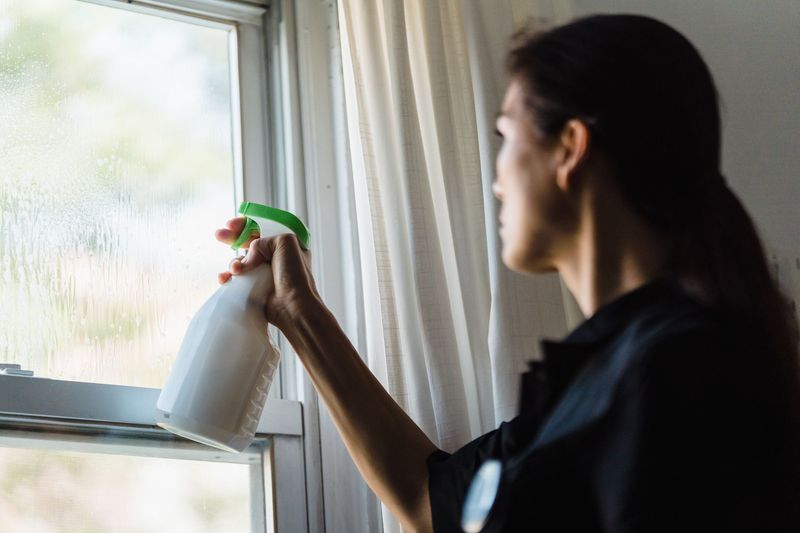 Riso Clean Pro cleaner folding fresh towels in a bright home